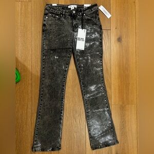 Almost Famous Black Boot Cut Jeans Distressed Style